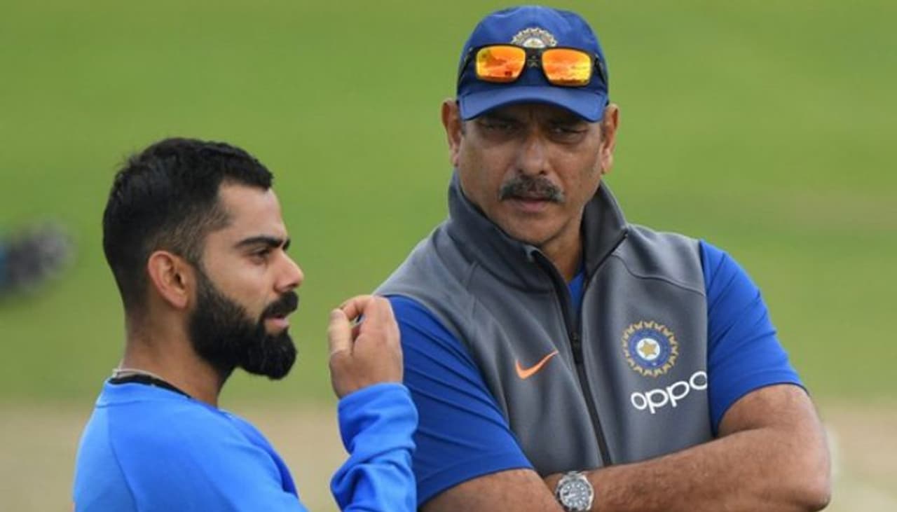 Ravi Shastri and Virat Kohli Ravi Shastri and Virat Kohli