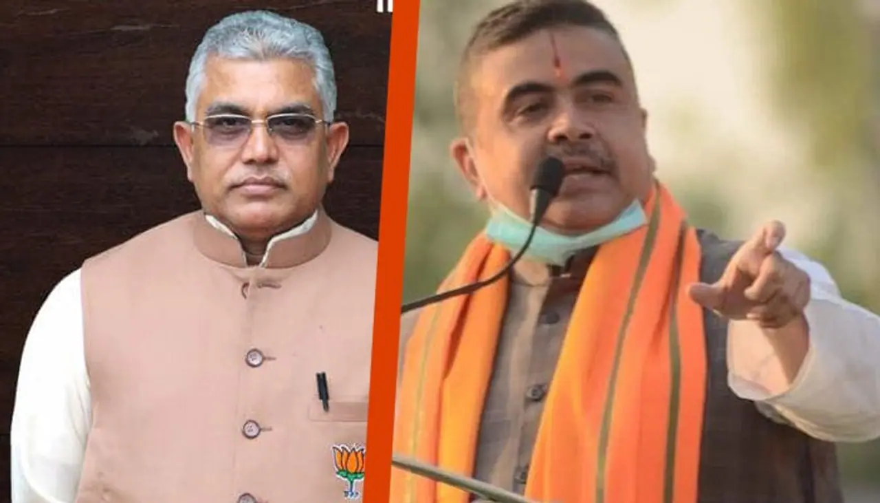 দিলীপ ঘোষ ও শুভেন্দু অধিকারী দিলীপ ঘোষ ও শুভেন্দু অধিকারী