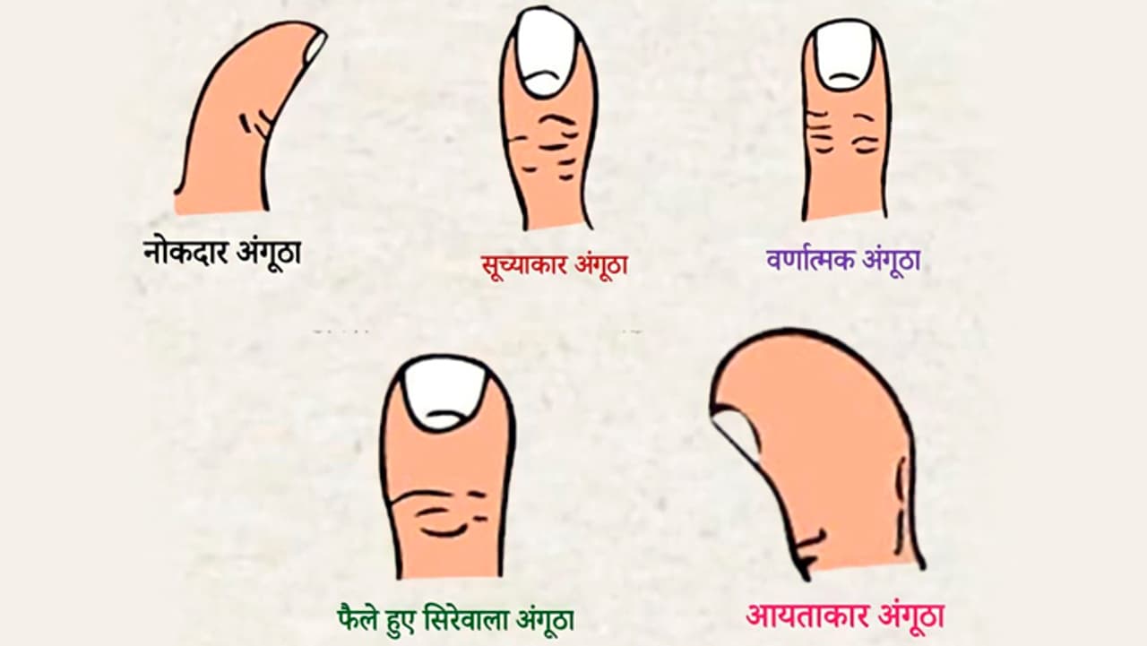कितने प्रकार के होते हैं अंगूठे?