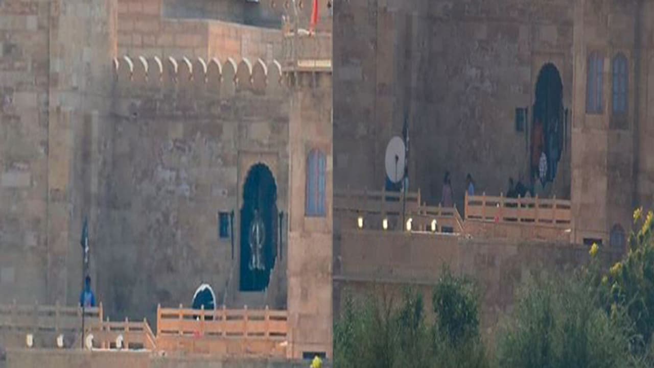 पैलेस की छत पर स्पॉट हुए मेहमान पैलेस की छत पर स्पॉट हुए मेहमान