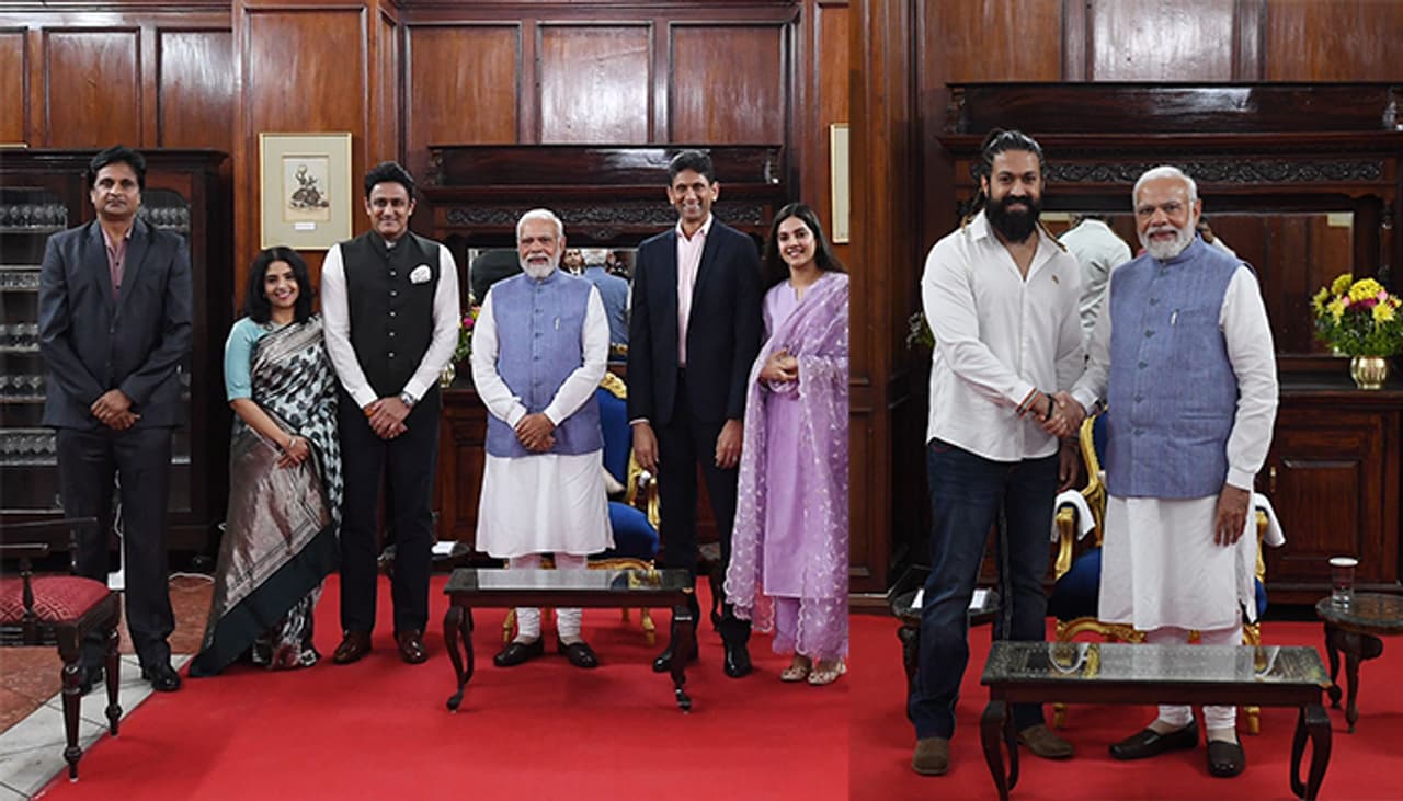 KGF স্টারের সঙ্গে মোদী KGF স্টারের সঙ্গে মোদী