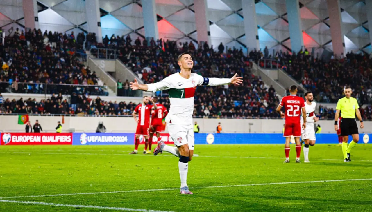 ইউরো কাপের যোগ্যতা অর্জন পর্বে লুক্সেমবার্গের বিরুদ্ধে জোড়া গোল ক্রিশ্চিয়ানো রোনাল্ডোর