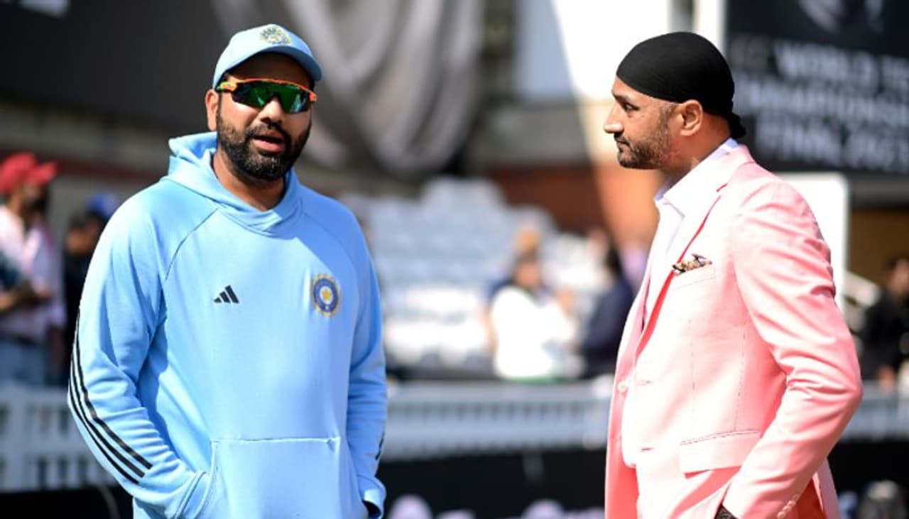 Rohit Sharma and Harbhajan Singh