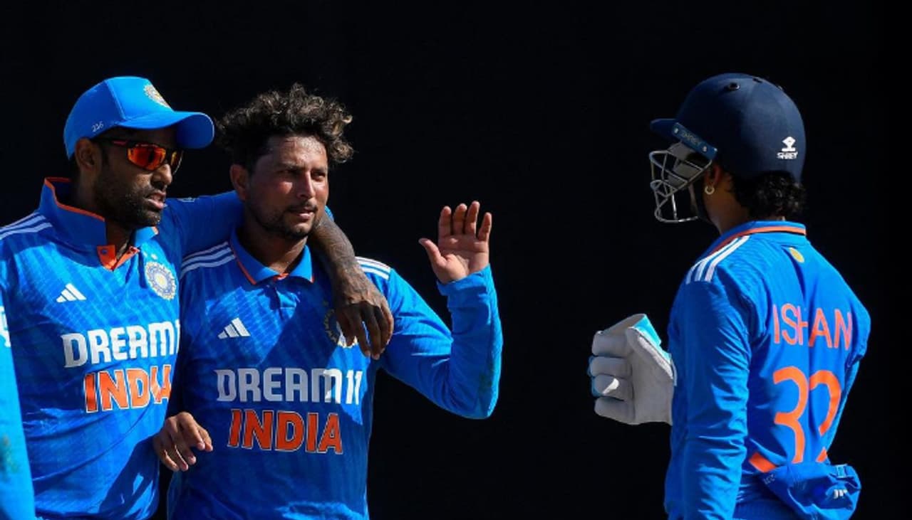 ওয়েস্ট ইন্ডিজের বিরুদ্ধে সিরিজের চতুর্থ টি ২০ ম্যাচে নতুন রেকর্ড কুলদীপ যাদবের ওয়েস্ট ইন্ডিজের বিরুদ্ধে সিরিজের চতুর্থ টি ২০ ম্যাচে নতুন রেকর্ড কুলদীপ যাদবের