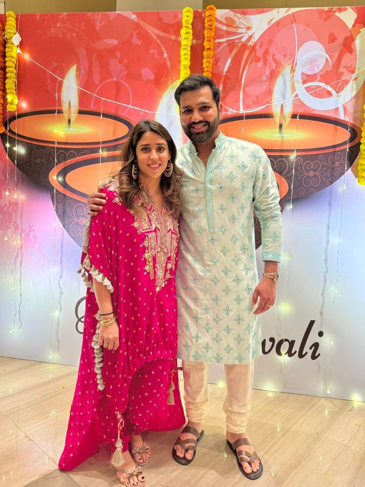 ரோகித் சர்மா தீபாவளி கொண்டாட்டம்