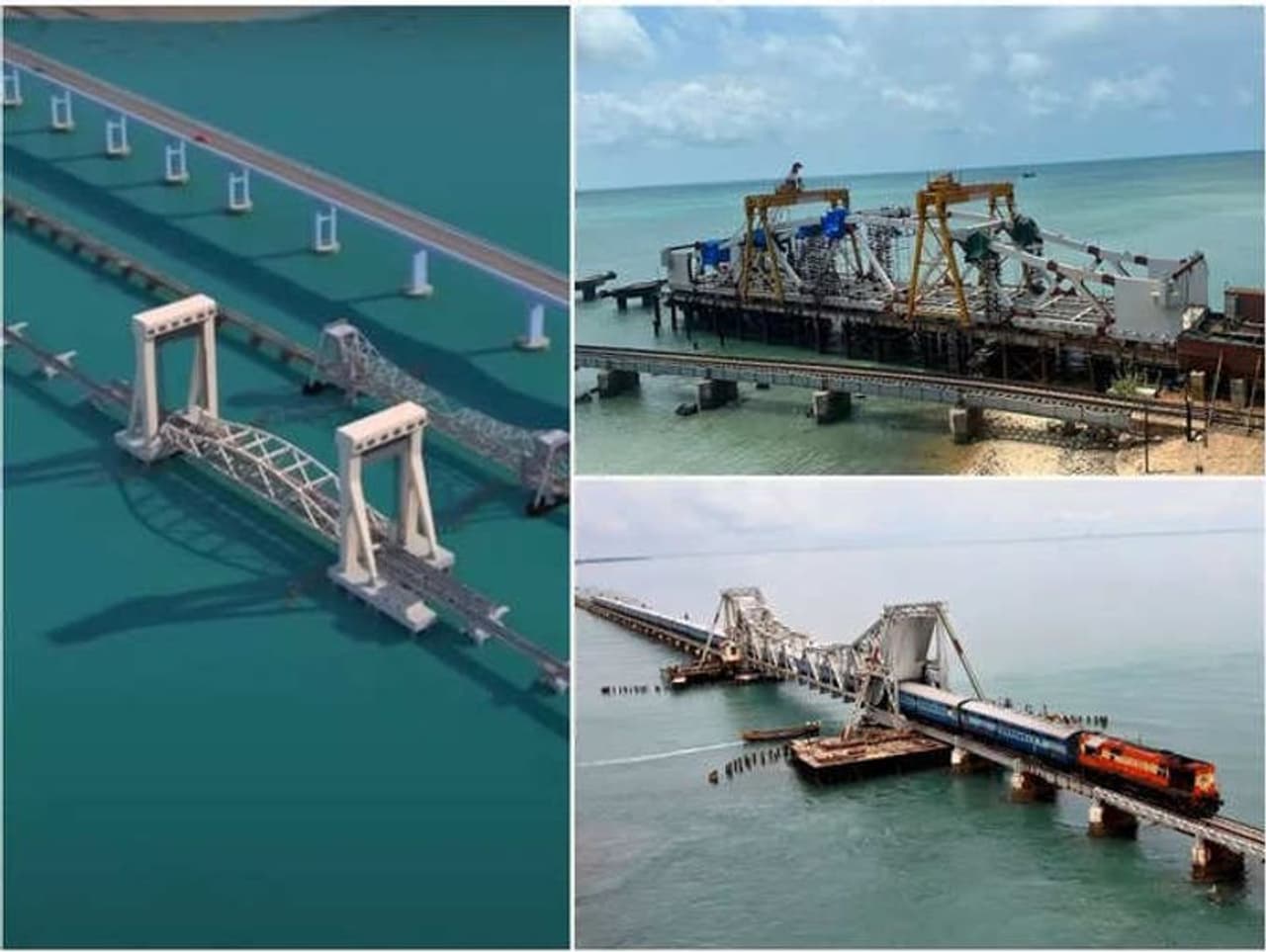 Pamban bridge Photos