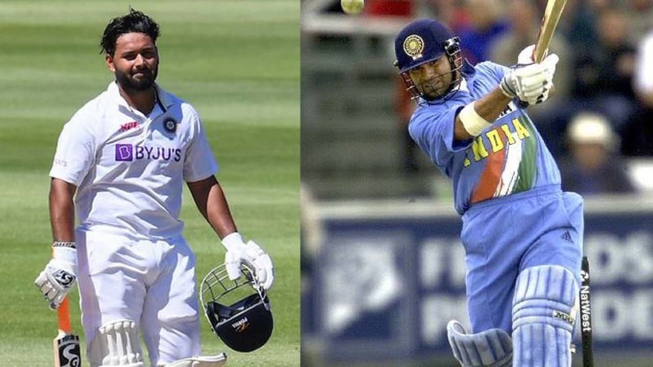 Rishabh Pant, Sachin Tendulkar Rishabh Pant, Sachin Tendulkar