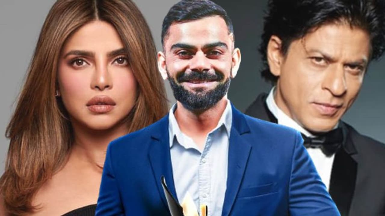 Virat Kohli, Shah Rukh Khan, Priyanka Chopra