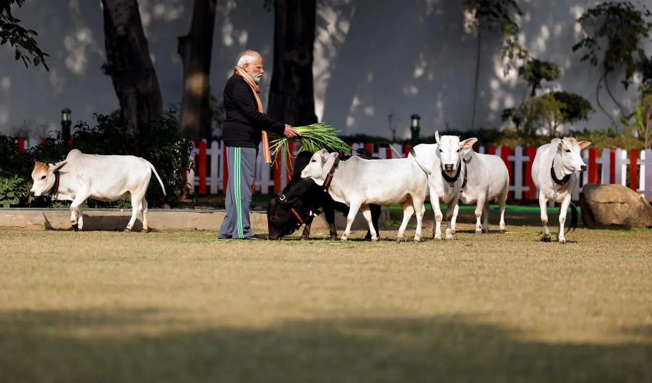 মকর সংক্রান্তির অনুষ্ঠানে মোদী