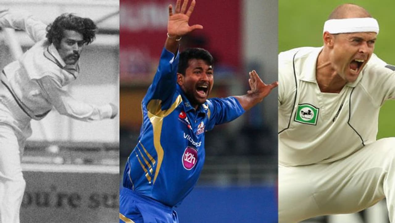 Bhagwat Chandrasekhar, Pragyan Ojha, Chris Martin Bhagwat Chandrasekhar, Pragyan Ojha, Chris Martin