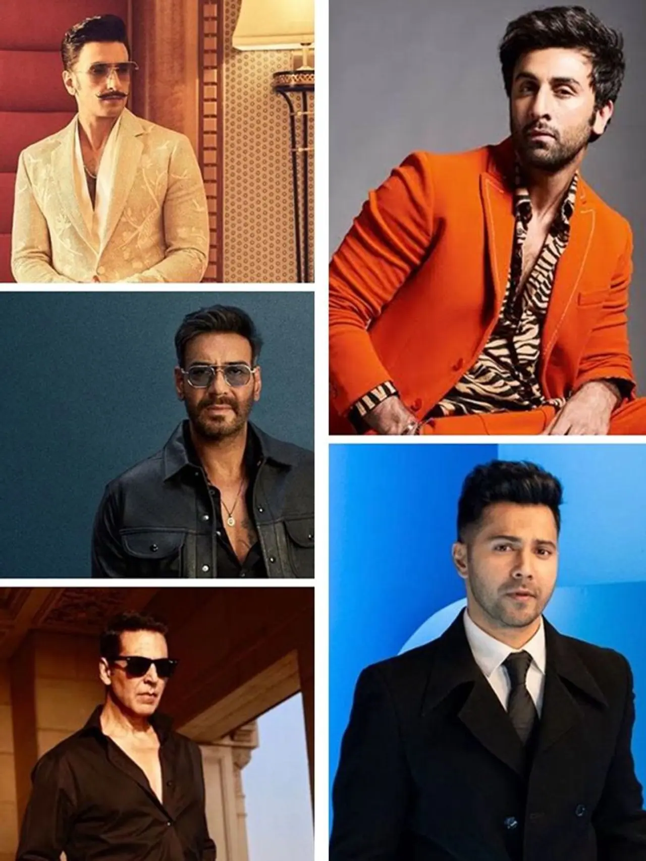 Ranveer Singh to Ranbir Kapoor: 5 top actors in the country