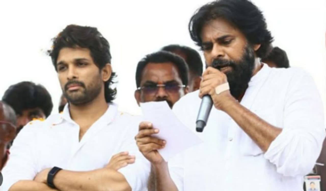 Allu Arjun Meet Pawan Kalyan Allu Arjun Meet Pawan Kalyan