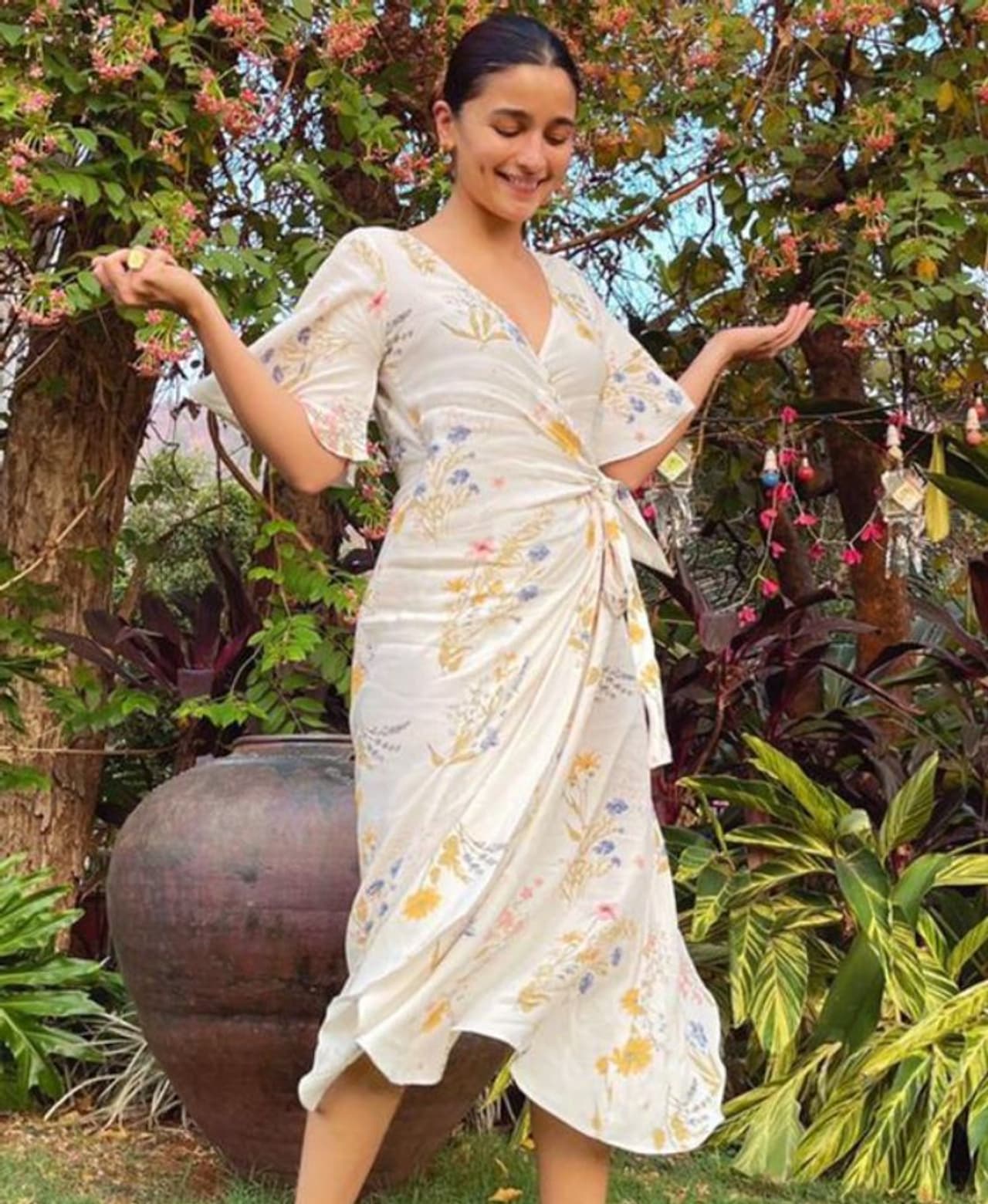 Floral wrap dress Floral wrap dress