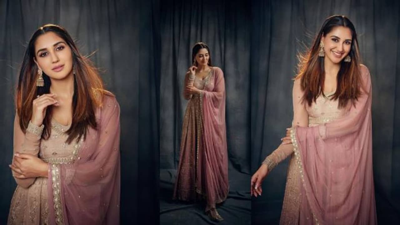 लॉन्ग एम्ब्रॉयडरी अनारकली सूट