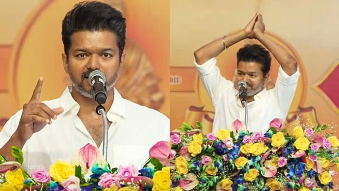 விஜய்யை பார்க்க குவியும் ரசிகர்கள்