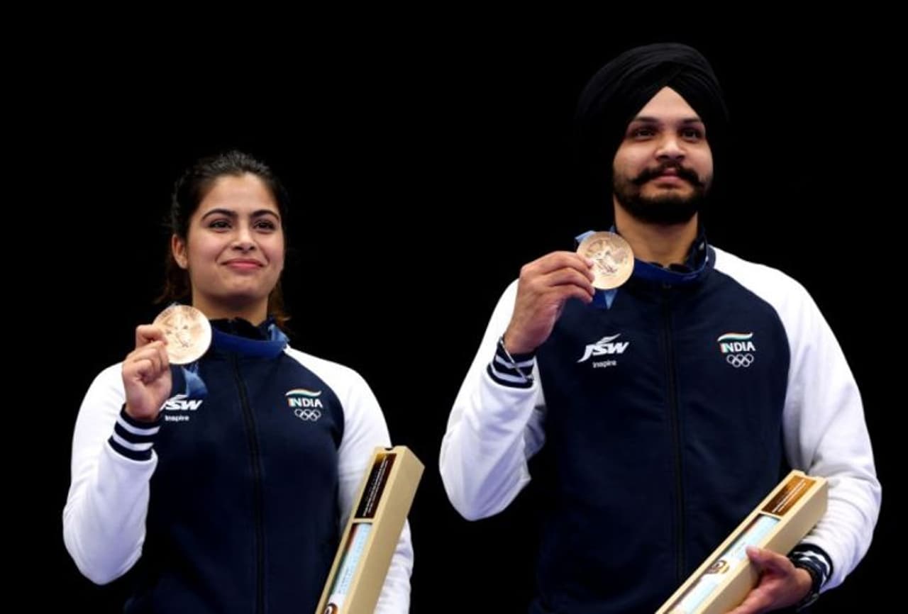 Manu Bhaker Creates History with Olympic Medal Manu Bhaker Creates History with Olympic Medal