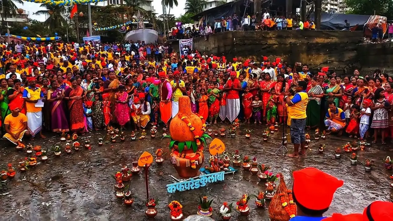 समुद्रदेव वरुणाची पूजा समुद्रदेव वरुणाची पूजा
