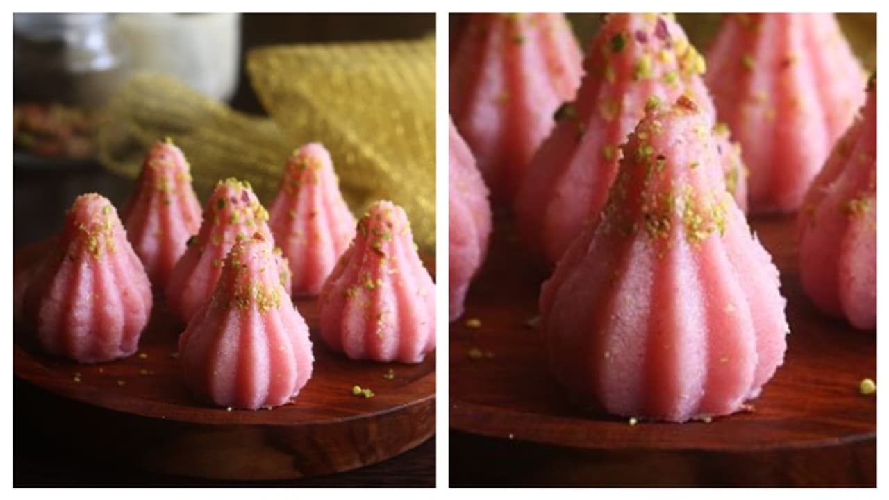 Coconut Rose Modak