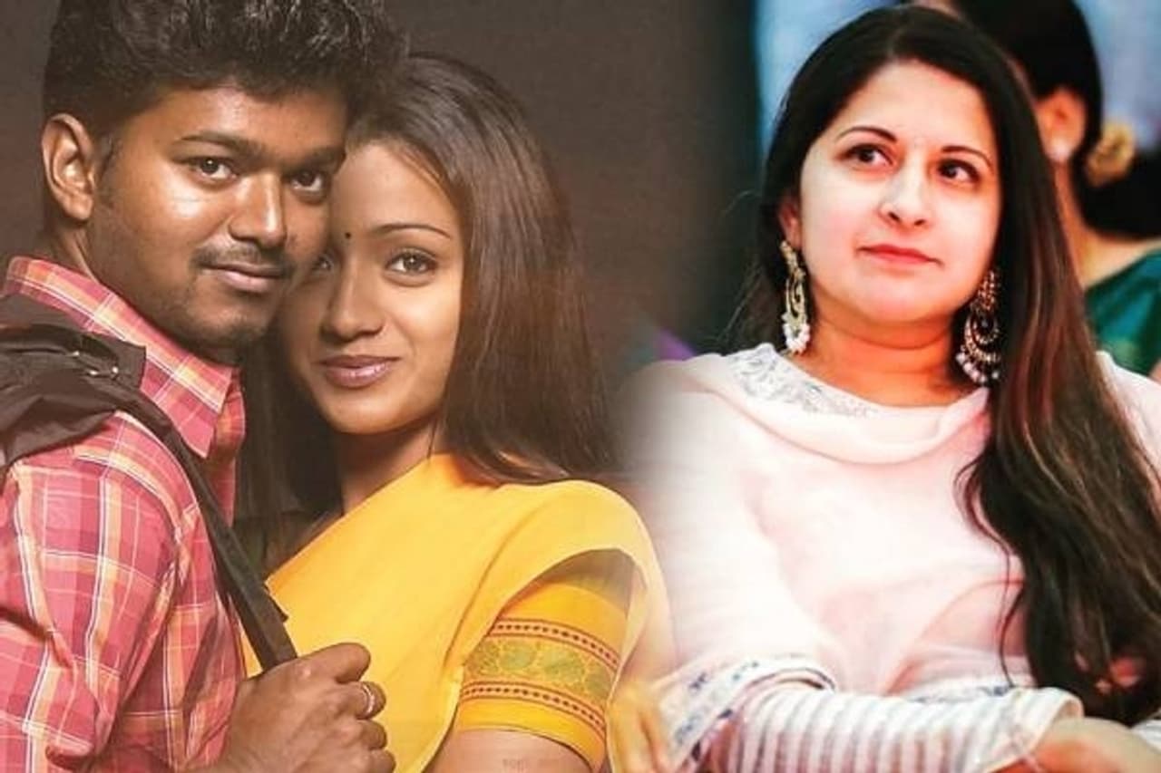 Vijay, Trisha, Sangeetha Vijay, Trisha, Sangeetha