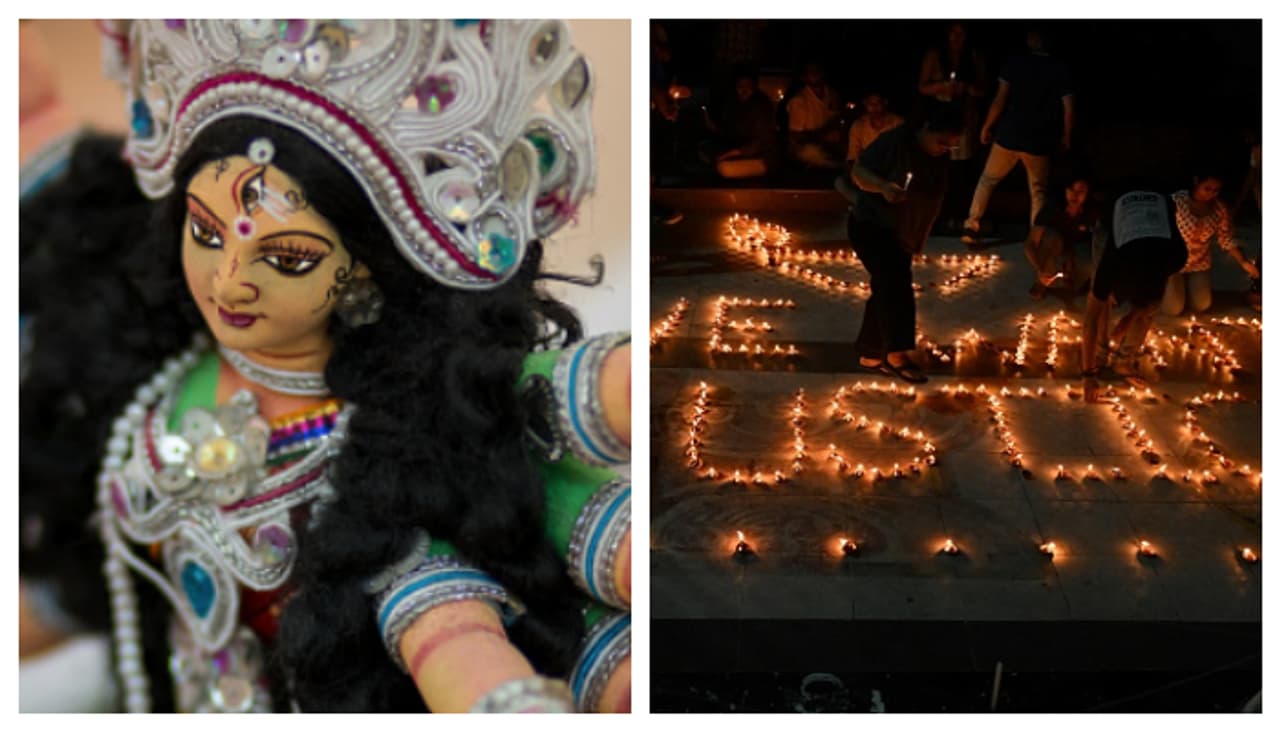 আরজি কর আবহে দুর্গাপুজো আরজি কর আবহে দুর্গাপুজো