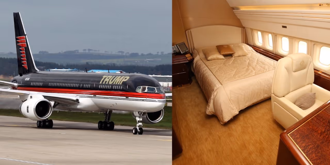 Inside Trump's Private jet Inside Trump's Private jet
