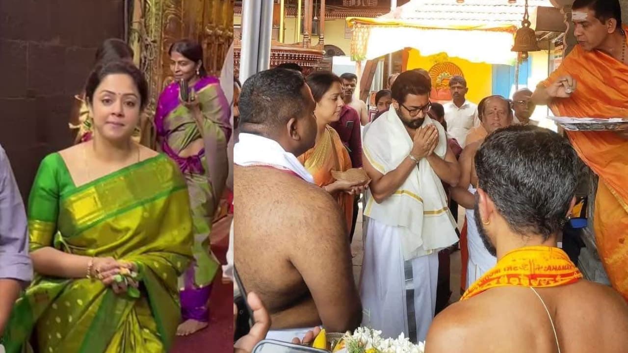 Suriya, jyothika Temple Visit Suriya, jyothika Temple Visit