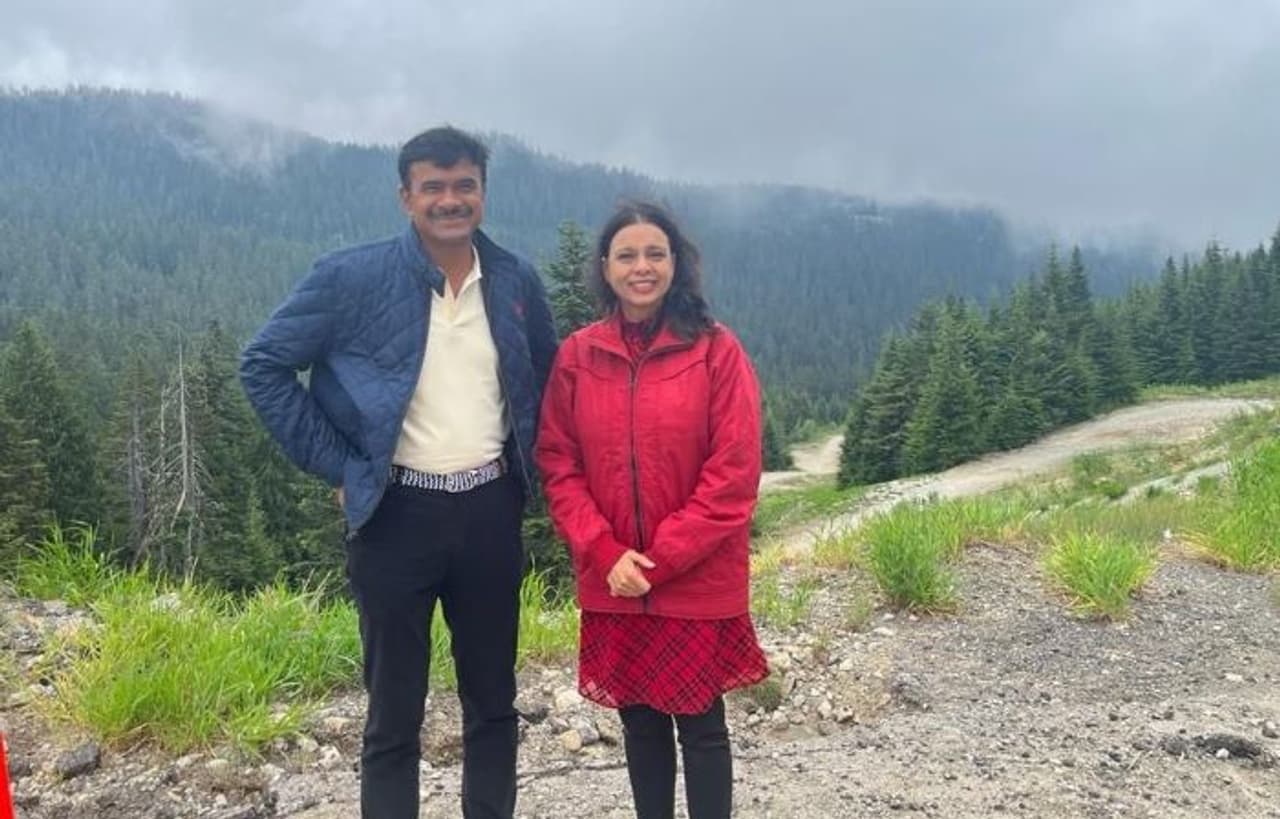 CV Anand ‌ Lalitha Anand