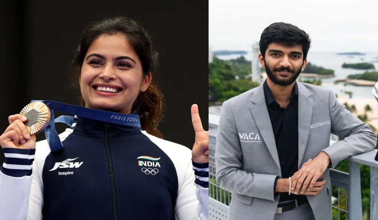 manu bhaker gukesh manu bhaker gukesh