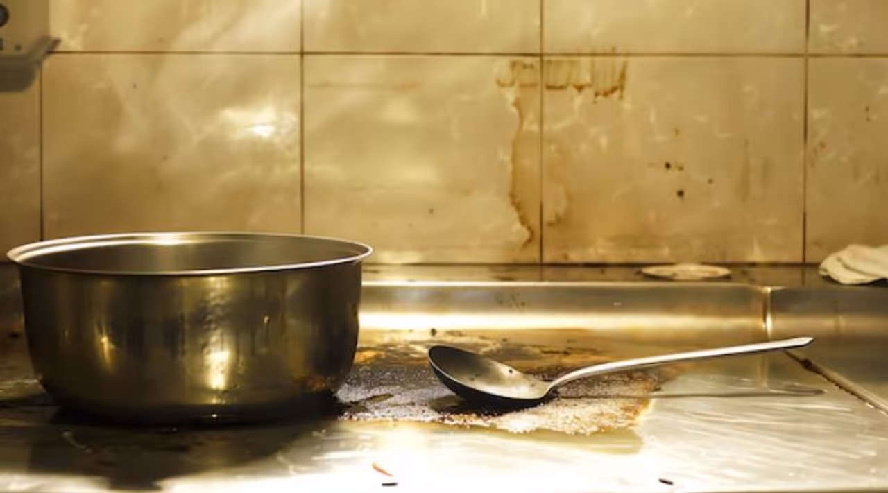 Clean Greasy Kitchen Tiles