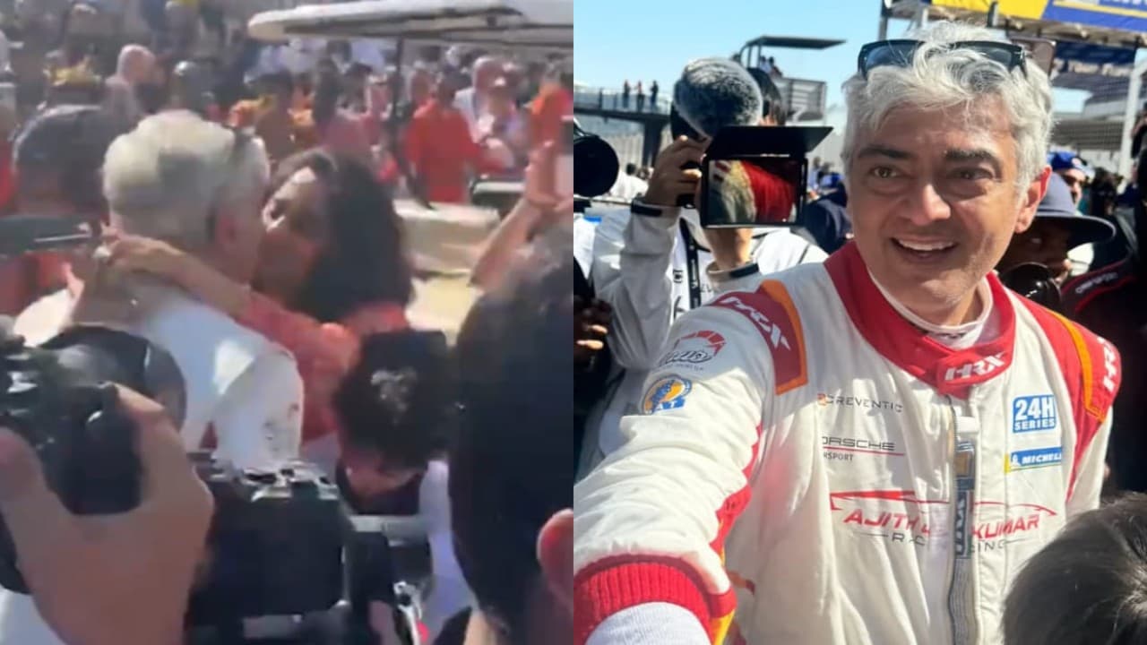 Ajith Lip Lock Kiss to his Wife Shalini