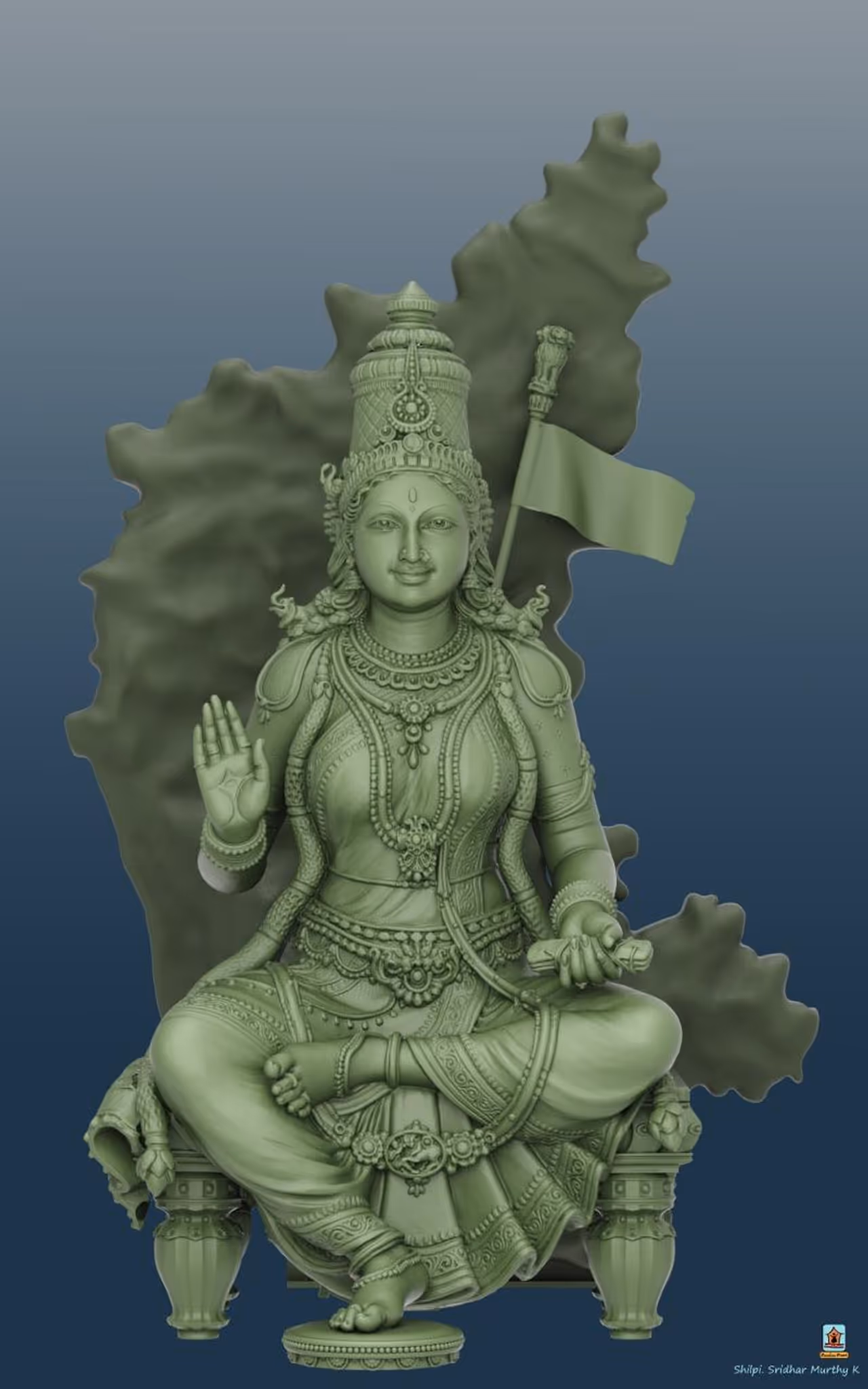 ಕನ್ನಡಾಂಬೆ ಭುವನೇಶ್ವರಿ ಪ್ರತಿಮೆ ಅನಾವರಣ