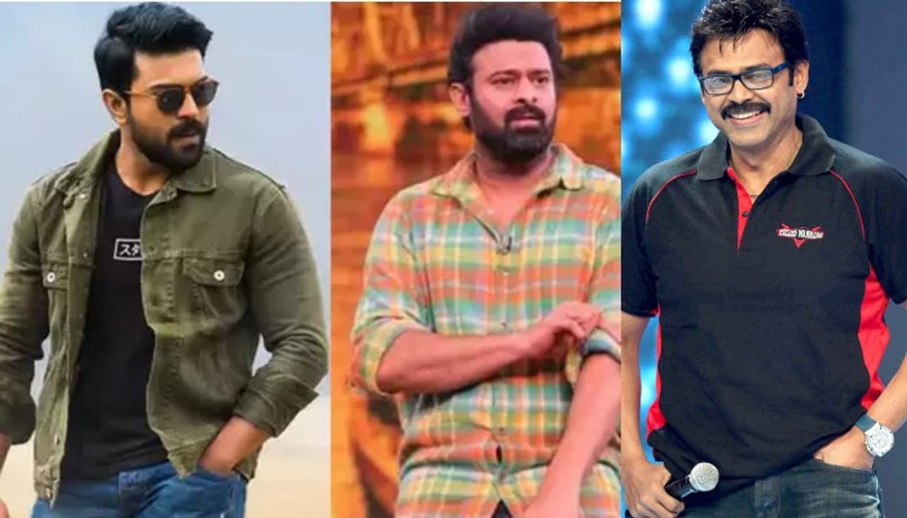 Ram Charan, Prabhas, Venkatesh Ram Charan, Prabhas, Venkatesh