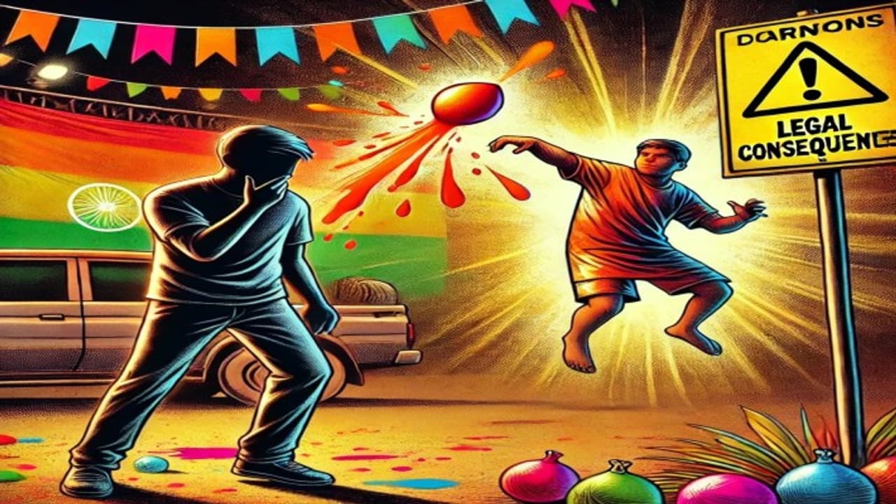 क्या पानी का गुब्बारा फेंकना अपराध है?