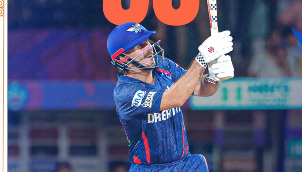 শুক্রবার মুম্বই ইন্ডিয়ানসের বিরুদ্ধে লখনউ সুপার জায়ান্টসের হয়ে অসাধারণ ব্যাটিং করলেন মিচেল মার্শ