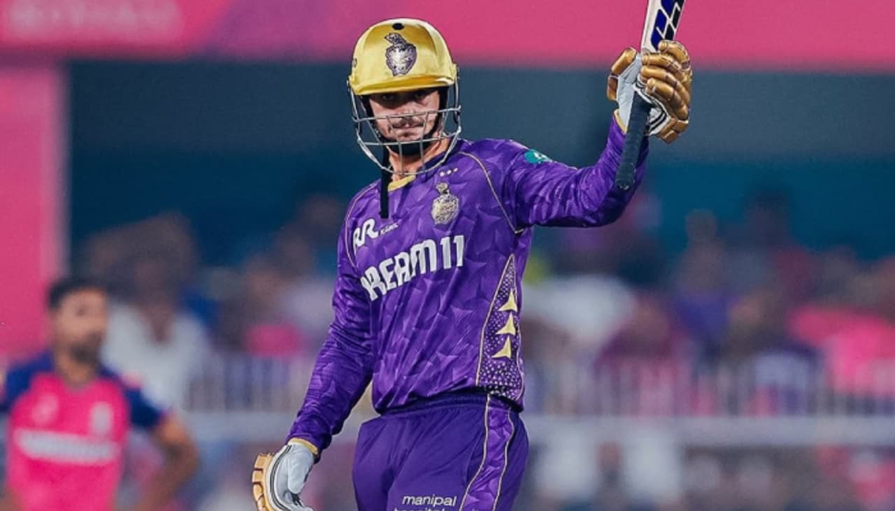 KKR star Quinton de Kock breaks Manish Pandey's IPL final record KKR star Quinton de Kock breaks Manish Pandey's IPL final record