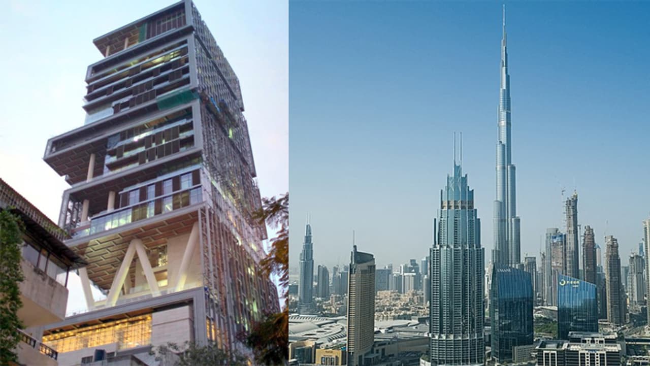 एंटीलिया vs बुर्ज खलीफा