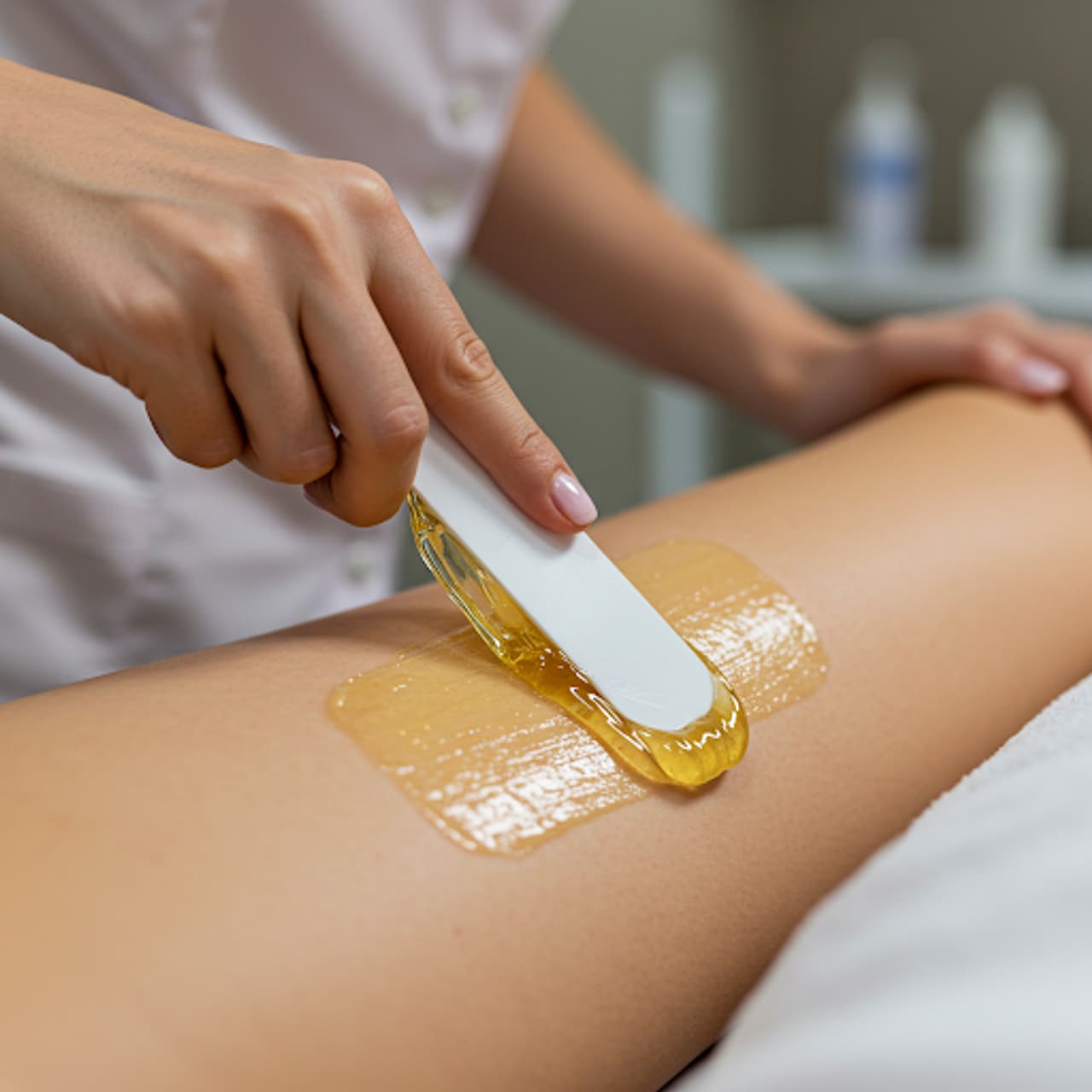 वॅक्सिंगपूर्वी त्वचा नीट स्वच्छ करा वॅक्सिंगपूर्वी त्वचा नीट स्वच्छ करा