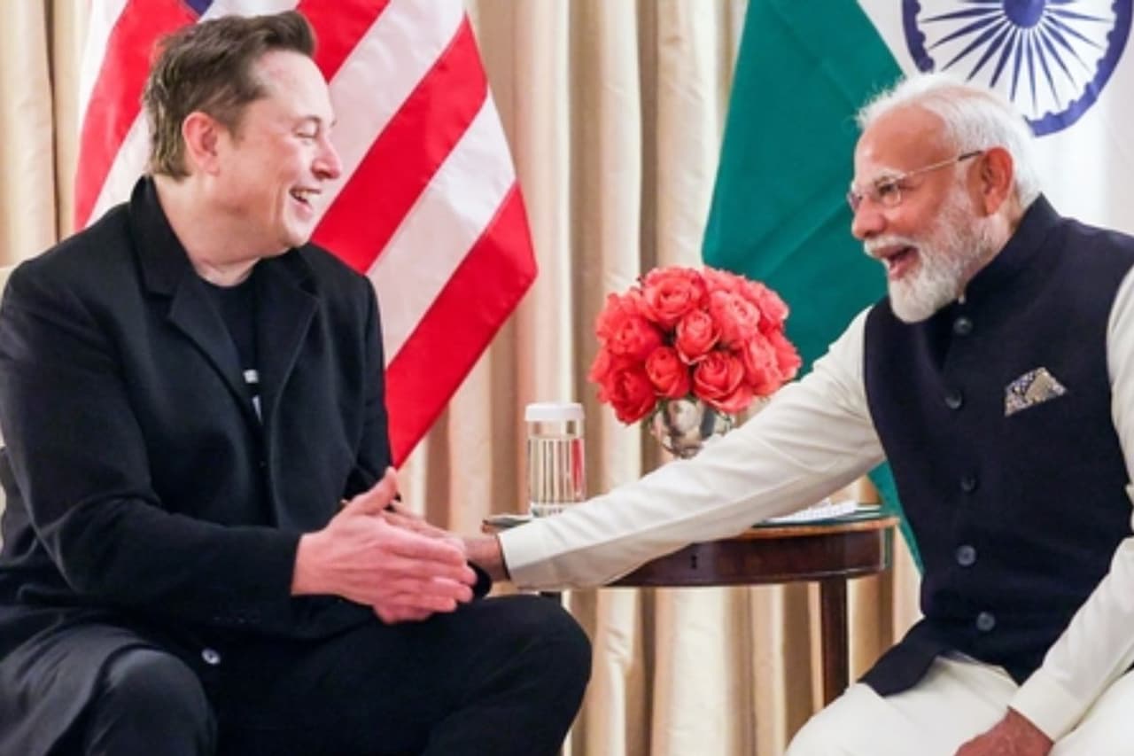 Elon Musk Narendra Modi