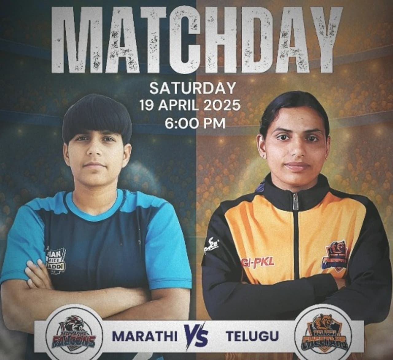 প্রথম ম্যাচে মারাঠি ফ্যালকনস এবং তেলেগু চিতাস দল মুখোমুখি হয়েছিল