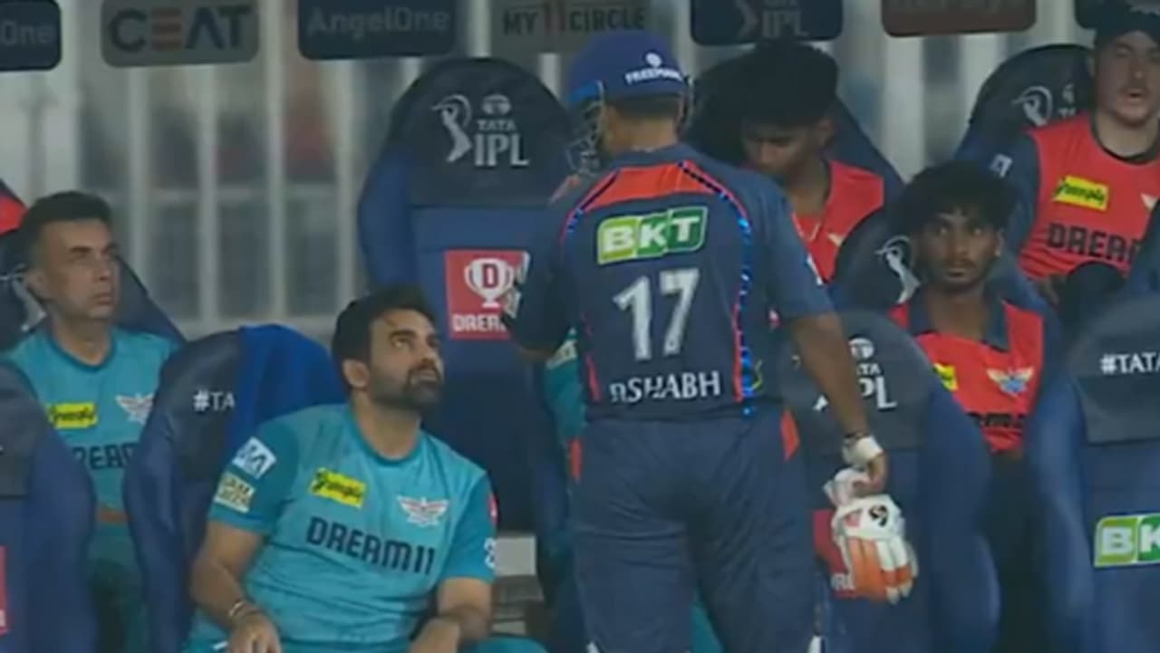 Pant and Zaheer dugout argument