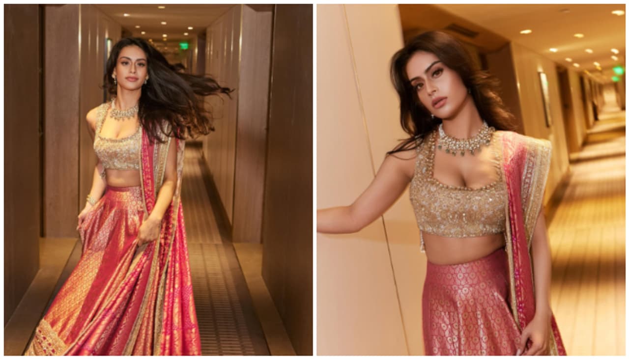 నైసా దేవగన్ మనీష్ మల్హోత్రా లెహంగాలో