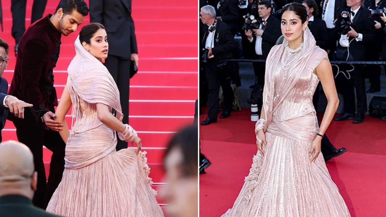 రెడ్ కార్పెట్ పై జాన్వీ కపూర్ మెరుపులు 