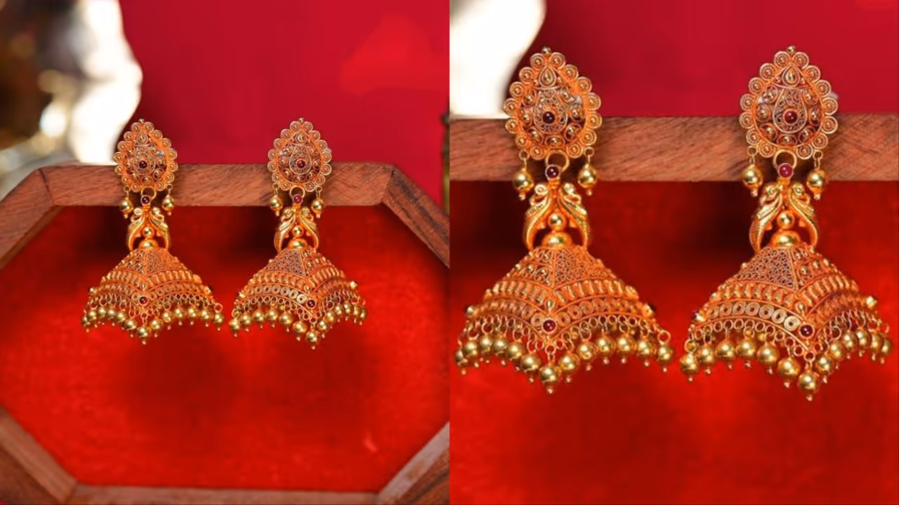 गोल्ड झुमका डिझाइन गोल्ड झुमका डिझाइन