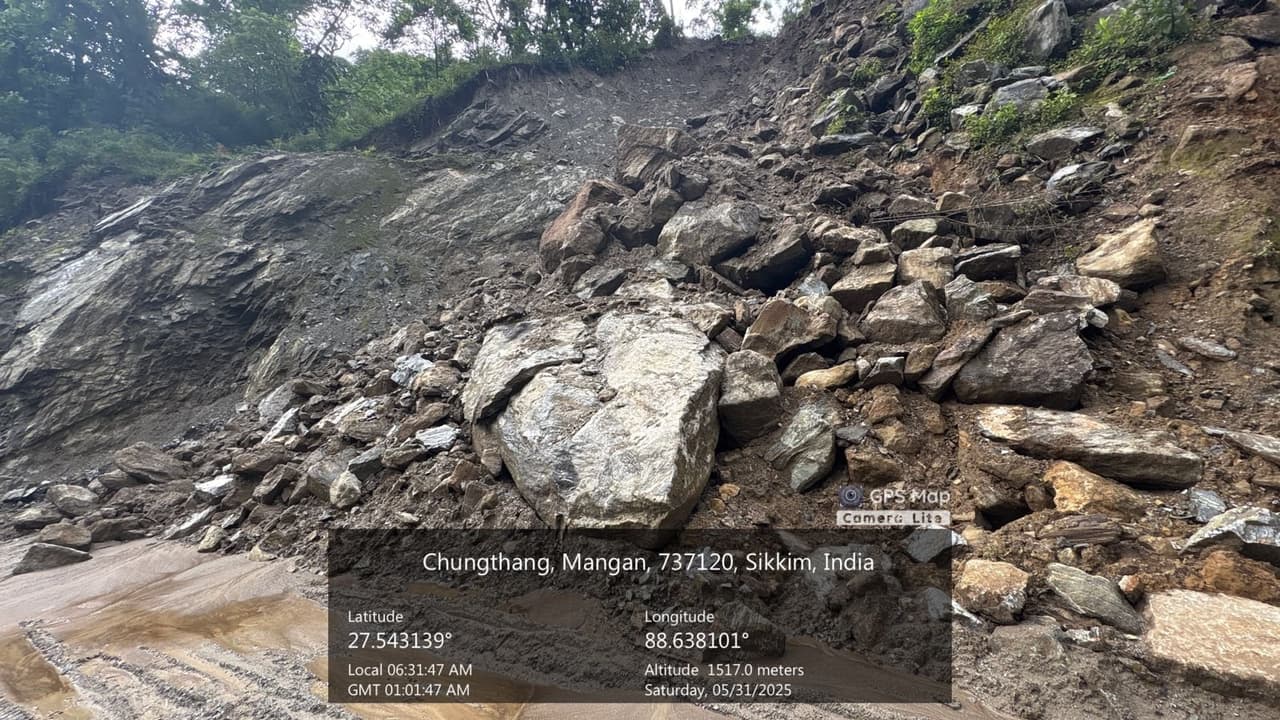 বৃষ্টি বিপর্যস্ত সিকিম বৃষ্টি বিপর্যস্ত সিকিম