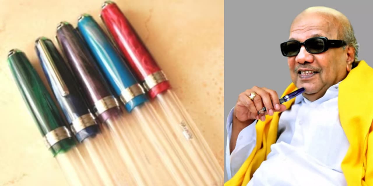 இங்க் பேனா மீது காதல் கொண்ட கருணாநிதி