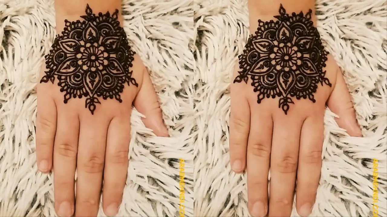 सिंपल ईरानी मेहंदी डिजाइन
