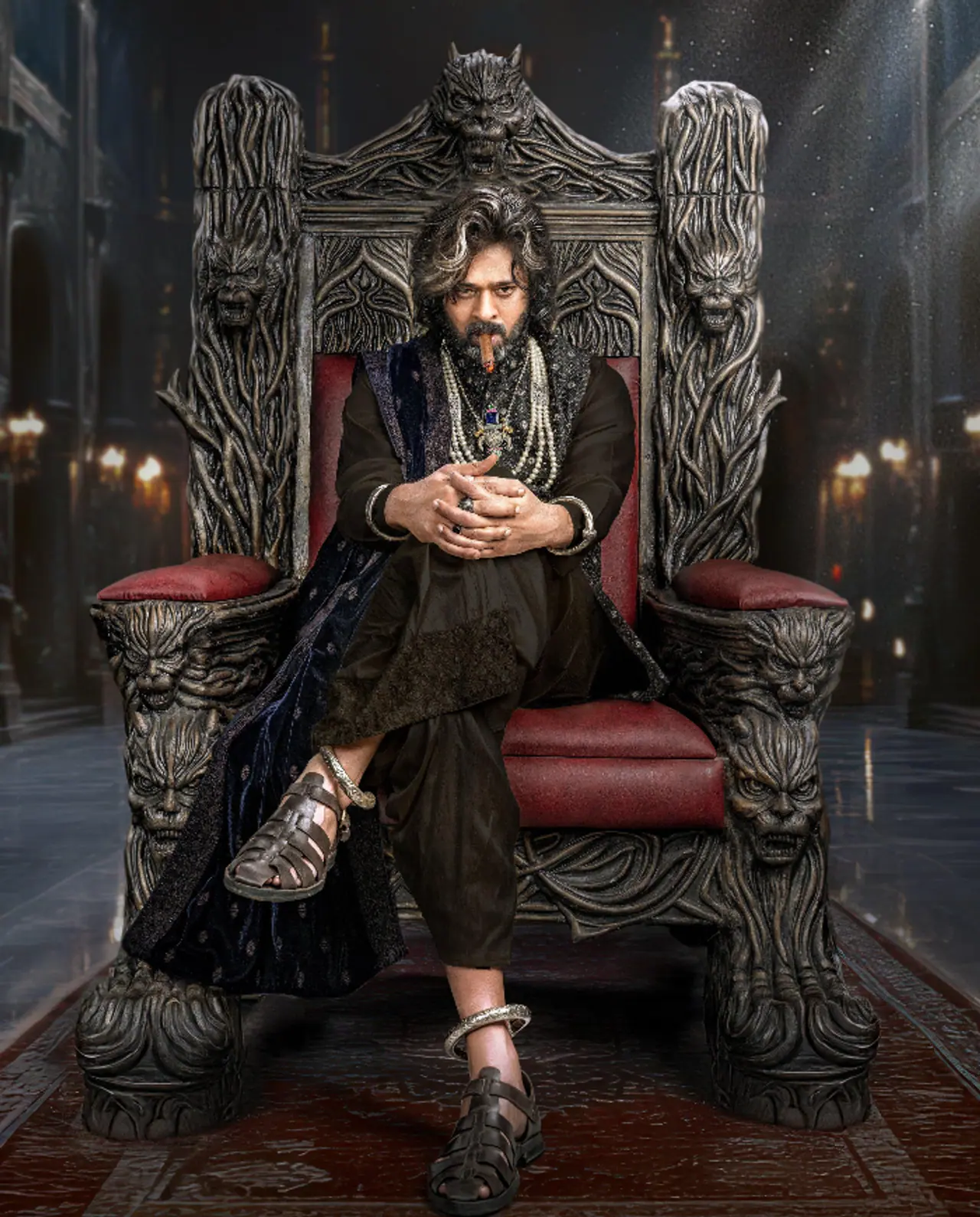 `రాజాసాబ్` టీజర్లో హైలైట్గా రాజమహల్ సెట్ `రాజాసాబ్` టీజర్లో హైలైట్గా రాజమహల్ సెట్