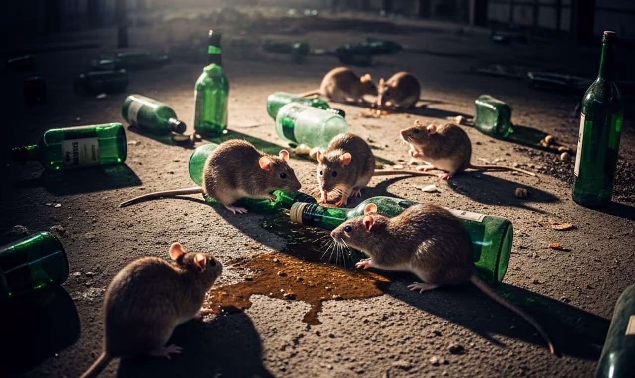 மது அருந்திய எலிகள்?