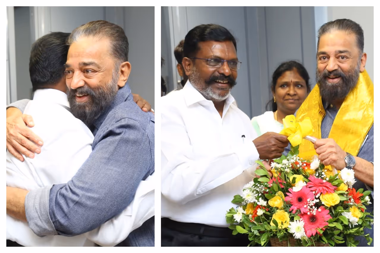 கமல் ஹாசனுடன் திருமா சந்திப்பு