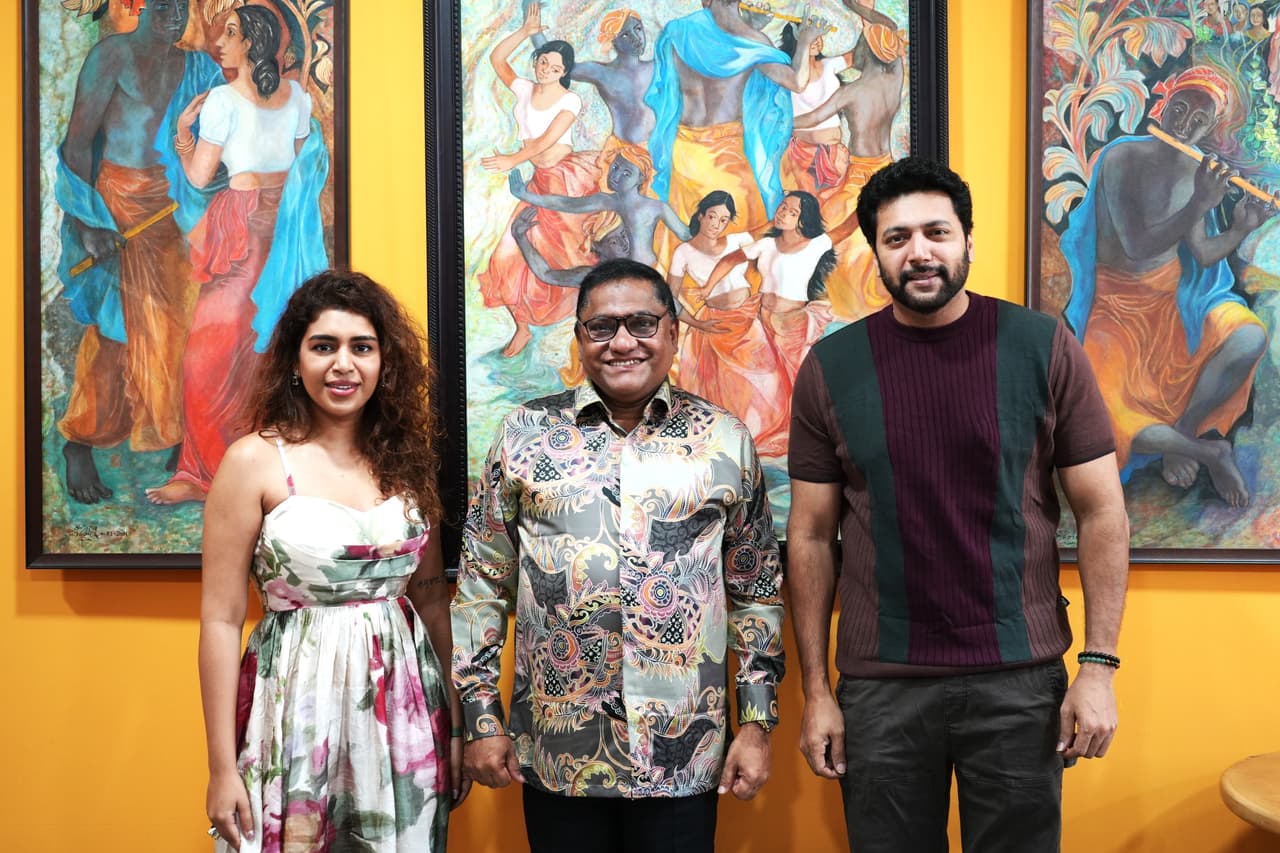 இலங்கை சென்ற ரவி மோகன் மற்றும் கெனிஷா பிரான்சிஸ் 